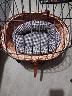 Rieten fietsmand voor kleine honden of puppy's (max. 5 kg), Fietsen en Brommers, Ophalen, Nieuw, Fietsmand, Stuurbevestiging