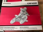 Workshopmanual Honda CRF450R 2003-, Motoren, Ophalen of Verzenden, Honda