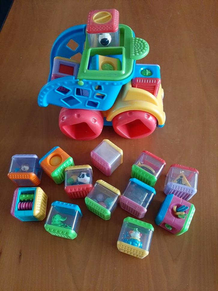 Kiepwagen met blokken., Kinderen en Baby's, Speelgoed | Fisher-Price, Ophalen of Verzenden