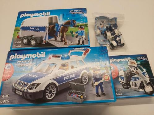 Playmobil politieset 6920 + 5185 + 6922 + 3655, Kinderen en Baby's, Speelgoed | Playmobil, Zo goed als nieuw, Ophalen of Verzenden