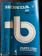 HONDA P50  'Parts List', Fietsen en Brommers, Ophalen of Verzenden, Gebruikt, Klasse B (45 km/u)