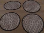 OUDE * VINTAGE 4 X ONDERLEGGERS, Ophalen of Verzenden
