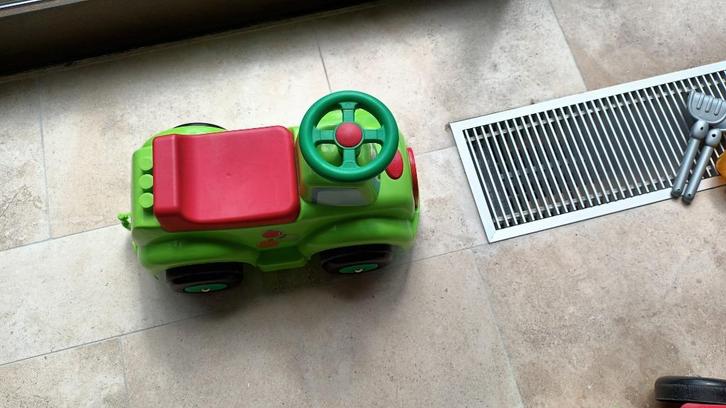 loopwagentje met kar, Kinderen en Baby's, Speelgoed | Buiten | Voertuigen en Loopfietsen, Loopvoertuig, Ophalen