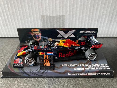 Max Verstappen 1:43 editie 57 Winner Abu Dhabi GP 2020, Verzamelen, Automerken, Motoren en Formule 1, Nieuw, Formule 1, Ophalen of Verzenden