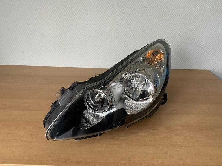 Koplamp Links Opel Corsa D 2006 tot 2010  zwart binnenwerk, Auto-onderdelen, Verlichting, Opel, Gebruikt, Ophalen of Verzenden