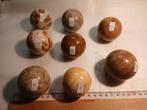 Bollen natuursteen marmer 8st, Ophalen of Verzenden