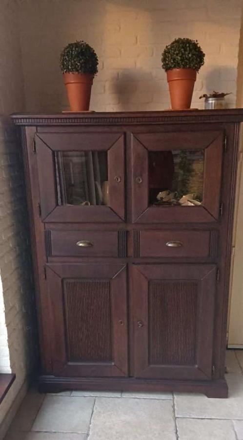 vitrine kast eiken, Antiek en Kunst, Antiek | Meubels | Kasten, Ophalen