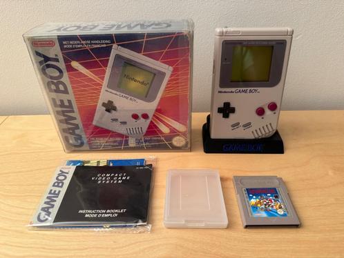 Gameboy Classic With Original Box & game, Games en Spelcomputers, Spelcomputers | Nintendo Game Boy, Gebruikt, Game Boy Classic