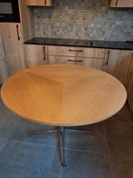 Keukentafel met stoelen, Comme neuf, 100 à 150 cm, Rond, Design