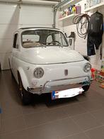 Fiat 500L 1968, Auto's, Oldtimers, Achterwielaandrijving, Zwart, Wit, Handgeschakeld