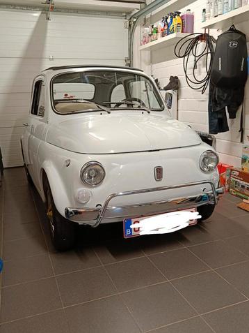 Fiat 500L 1968, Autos, Oldtimers & Ancêtres, Achat, 3 places, Boîte manuelle, Noir