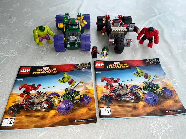 Lego Super Heroes 76078 Hulk vs. Red Hulk, Kinderen en Baby's, Speelgoed | Duplo en Lego, Zo goed als nieuw, Lego, Ophalen of Verzenden