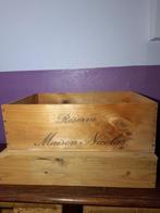 Grote houten wijnkist (leeg), Huis en Inrichting, Woonaccessoires | Kisten, Ophalen