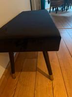 Bankje blauw flueel, Ophalen, Gebruikt