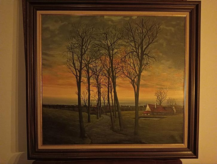 Landelijk landschap, Antiek en Kunst, Kunst | Schilderijen | Klassiek, Ophalen