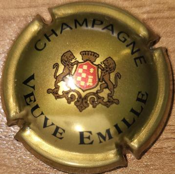Champagnecapsule VEUVE EMILLE donkergoud & zwart nr 06