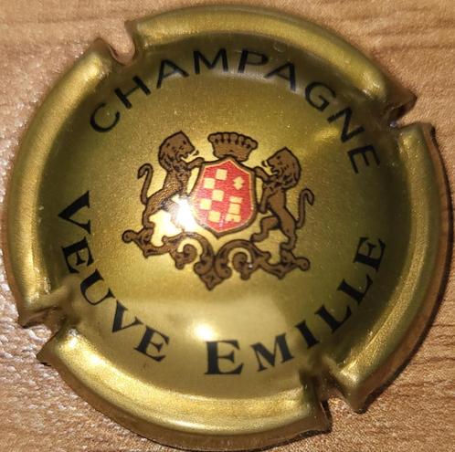 Champagnecapsule VEUVE EMILLE donkergoud & zwart nr 06, Verzamelen, Wijnen, Nieuw, Champagne, Frankrijk, Ophalen of Verzenden