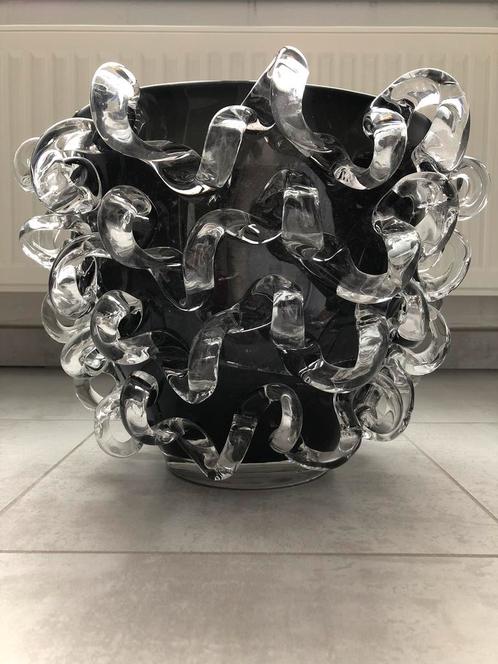 zwarte vaas glas Dutz, Maison & Meubles, Accessoires pour la Maison | Vases, Utilisé, Noir, Moins de 50 cm, Verre, Enlèvement