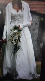 Trouwkleed maat 38, Vêtements | Femmes, Vêtements de mariage & Accessoires de mariage, Enlèvement, Porté, Blanc, Robe de mariée