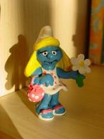 smurfin met bloem, Collections, Schtroumpfs, Comme neuf, Enlèvement ou Envoi, Schtroumpfette