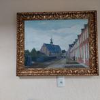 Schilderij Leon Van Dyck - begijnhof van Herentals, Antiek en Kunst, Ophalen of Verzenden