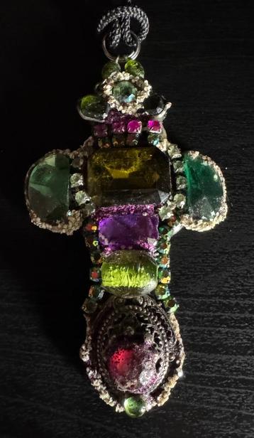 Oude sieraden: kruisvormige hanger - 1920 beschikbaar voor biedingen