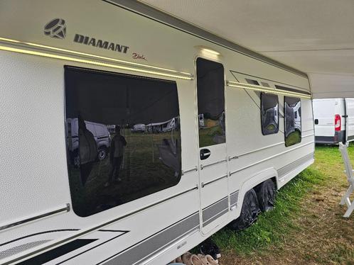 Caravane fendt diamant 620 bouwjaar 2018, Caravans en Kamperen, Caravans, Particulier, tot en met 5, 1500 - 2000 kg, Fendt, Frans bed