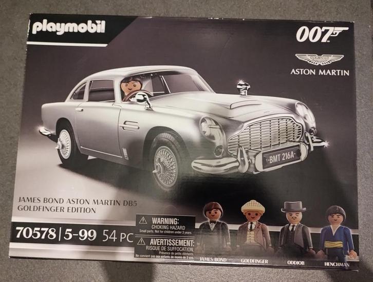 Playmobil James Bond Aston Martin DB5 - Goldfinger edition -, Kinderen en Baby's, Speelgoed | Playmobil, Nieuw, Complete set, Ophalen of Verzenden