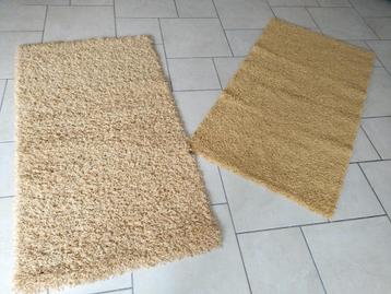 shaggy hoogpolige vloerkleden/tops 150 x 80 cm okergeel beschikbaar voor biedingen