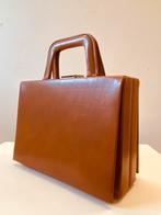 Sac à main en cuir vintage, Enlèvement ou Envoi, Comme neuf, Brun, Sac à main