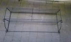 Étagère en métal noir vintage, Enlèvement ou Envoi