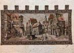 Wandkleed gobelin 18e eeuw Duits dorpsplein 118/66, Huis en Inrichting, Ophalen of Verzenden, Gebruikt