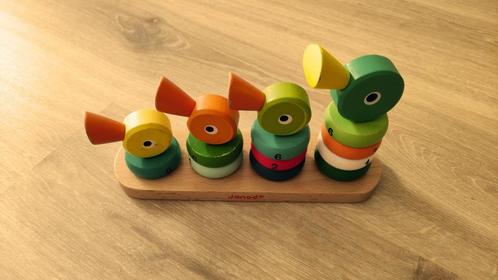 Houten stapeltoren eenden - Janod - vanaf 1 jaar, Kinderen en Baby's, Speelgoed | Houten speelgoed, Gebruikt, Overige typen, Ophalen
