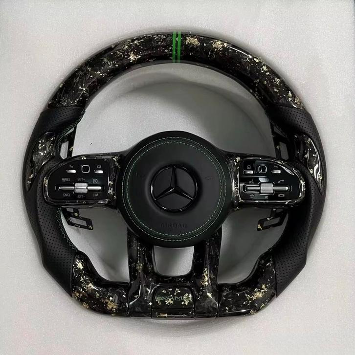 Mercedes forged carbon stuur AMG leer compleet €1295, Auto-onderdelen, Besturing, Mercedes-Benz, Nieuw, Ophalen of Verzenden