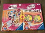 Puzzel 25 + 36 + 49 stukken & Memory - Winx Club, 10 à 50 pièces, 4 à 6 ans, Enlèvement ou Envoi, Neuf