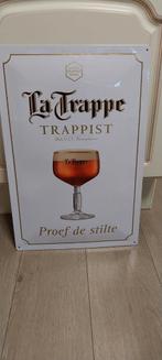 Grote bierplaat la trappe,nieuw in plastiek.60cm/40cm, Verzamelen, Biermerken, Ophalen of Verzenden, Nieuw, La Trappe