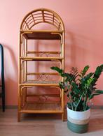 Vintage rotan rek met 4 legplanken, Huis en Inrichting, Ophalen, Zo goed als nieuw