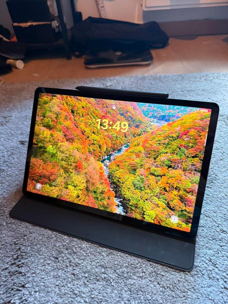 Samsung Galaxy Tab 7 FE 128Gb + book cover, Computers en Software, Android Tablets, Gebruikt, Wi-Fi, 128 GB, Ophalen