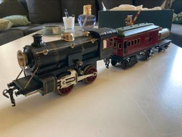 ZEER OUDE VINTAGE LOCOMOTIEFTREIN JKco in „O” beschikbaar voor biedingen