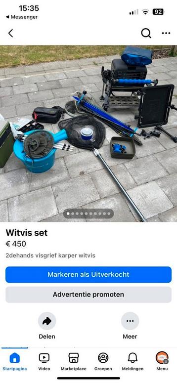Witvis set  beschikbaar voor biedingen