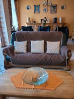 Woonkamer van leer en massief eikenhout, Ophalen, Gebruikt, Hout