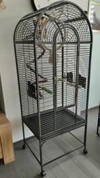 Grote papegaaienkooi als nieuw, Dieren en Toebehoren, Ophalen, Zo goed als nieuw, Metaal, Vogelkooi
