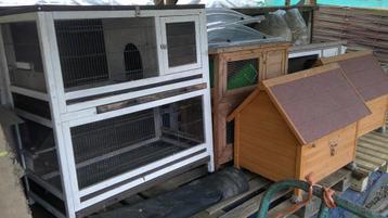 clapier 2 étages 120x110x60cm en bon état... beschikbaar voor biedingen