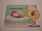 Bierkaart Chouffe Achouffe Lite (4,0%) Cherry muts, Verzenden, Zo goed als nieuw, Viltje(s), Overige merken