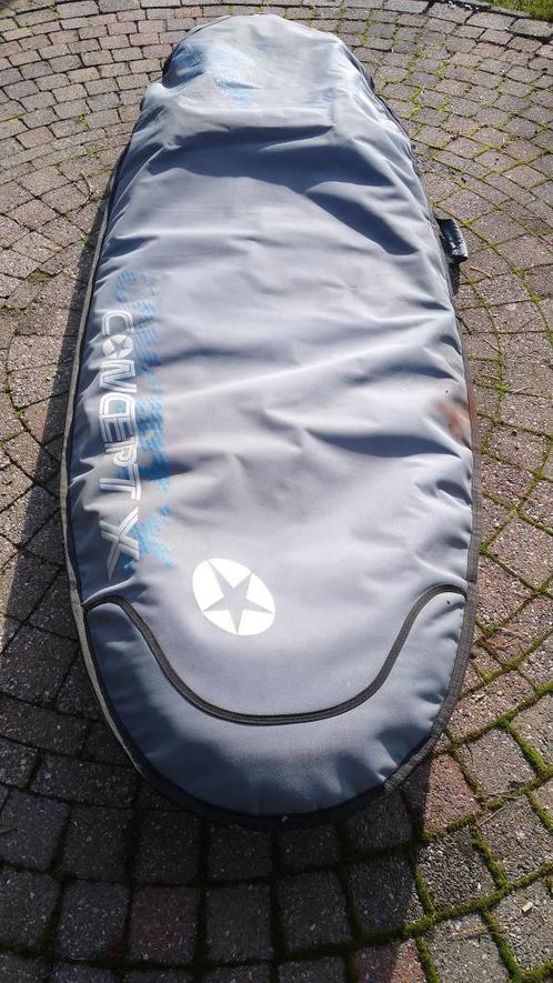 Surfplank met foil (Fanatic Gecko), Watersport en Boten, Windsurfen, Gebruikt, Complete set, Minder dan 250 cm, Met vin(nen), Met draagtas