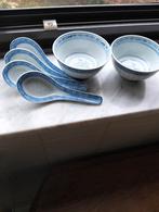 2 Chinese kopjes en 4 lepels, Antiek en Kunst, Ophalen of Verzenden