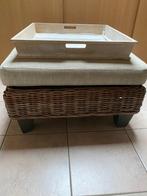 Salontafel Hartman met arduin, kussen en dienblad, Huis en Inrichting, Tafels | Salontafels, Ophalen, 50 tot 100 cm, Vierkant