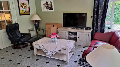Complete zithoek, Huis en Inrichting, Zetels | Complete zithoeken, Zo goed als nieuw, Hout, Leer, Ophalen