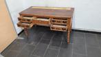 ancien bureau en bois avec cinq tiroirs dimension 140cmx70cm, Maison & Meubles, Enlèvement ou Envoi, Comme neuf