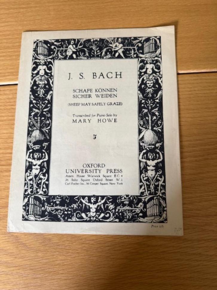 Bach, Schafe Können sicher weiden, Boeken, Muziek, Gelezen, Ophalen of Verzenden